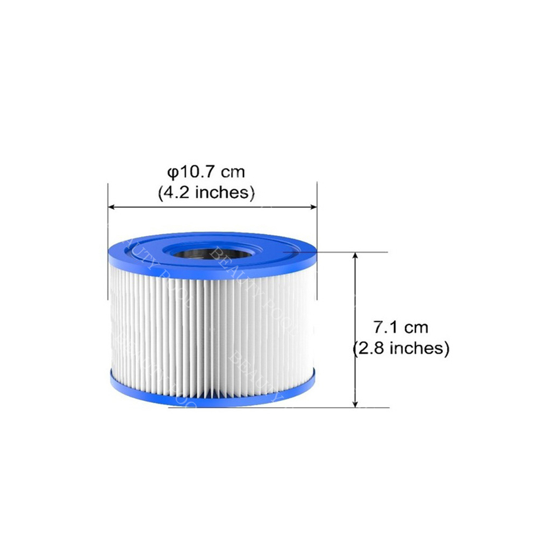 FC600 limpeza de piscina ou bomba de piscina de spa cartucho de filtro de piscina para piscina de spa (diâmetro externo: 4 1/4 '110mm comprimento: 3 3/4 ' 95mm)